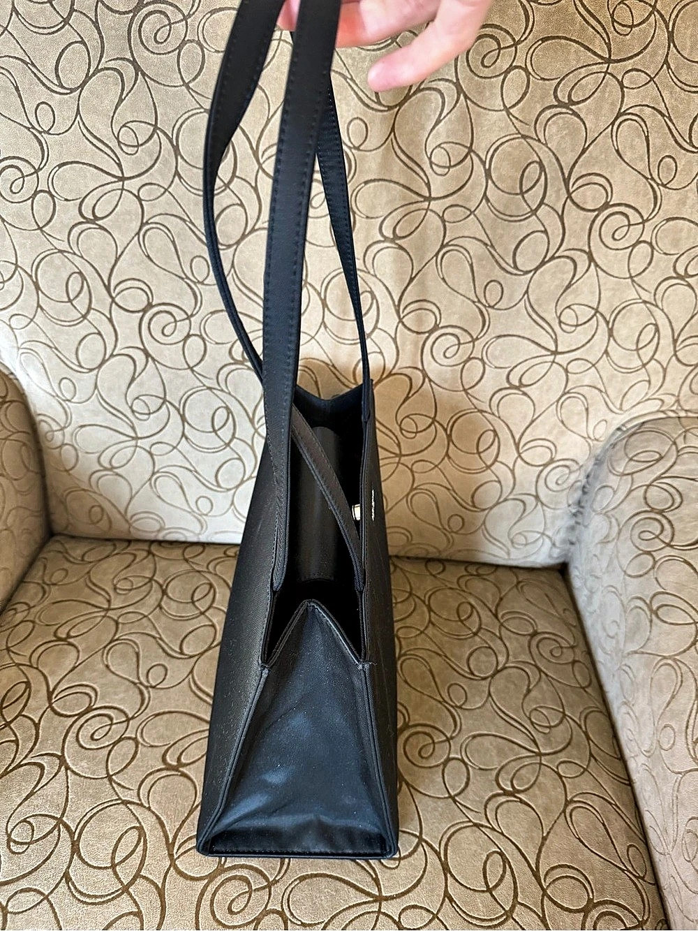 Vintage Kate Spade Sam Bag Black Nylon Tote Y2K Early 2000s Near Mint - Picture 5 of 14